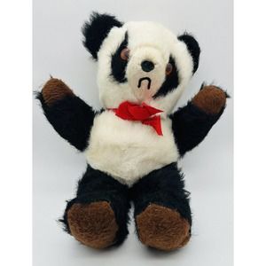 Vintage 50’s Panda Plush Chad Valley Playtrends By International Toy Corps.